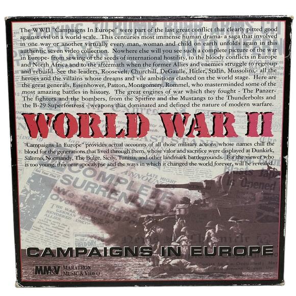 World War II Campaigns In Europe VHS Box Set - Picture 6 of 9